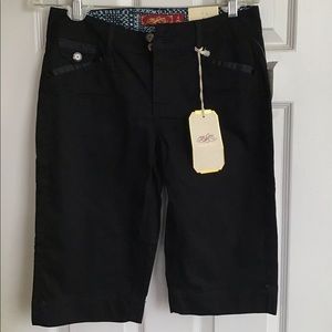 Black Bermuda shorts